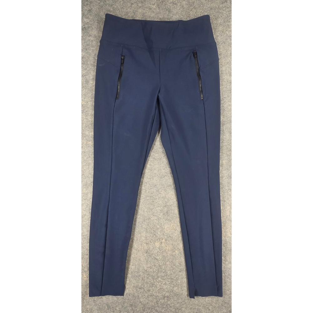 Athleta Navy Blue High Rise Zipper Pocket Leggings Small Activewear Pants